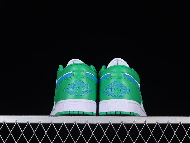 Air Jordan 1 Low Lucky Green/Aquatone-White 3