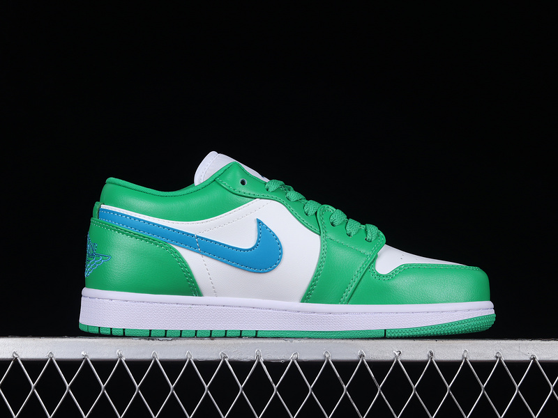 Air Jordan 1 Low Lucky Green/Aquatone-White 13