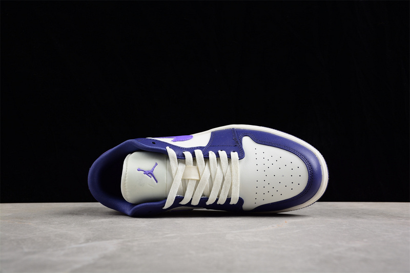 Air Jordan 1 Low White/Purple 7