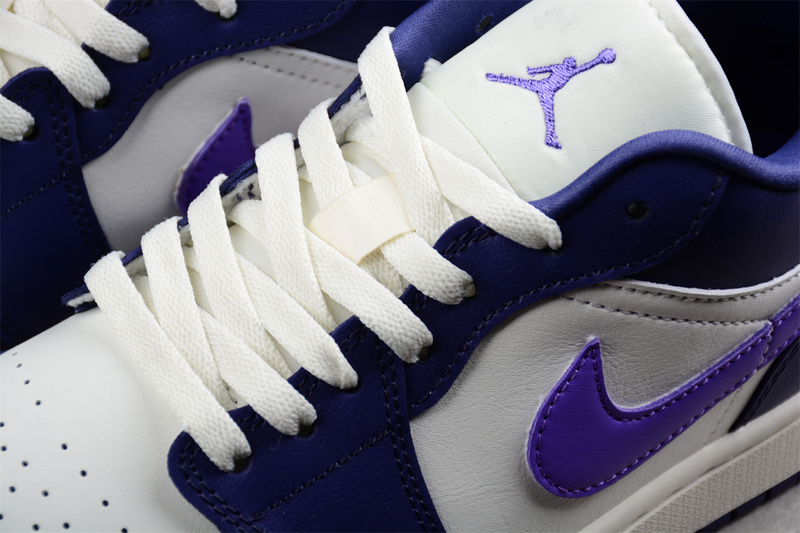 Air Jordan 1 Low White/Purple 11