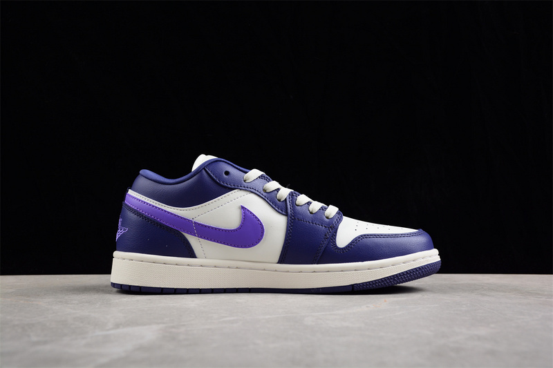 Air Jordan 1 Low White/Purple 19