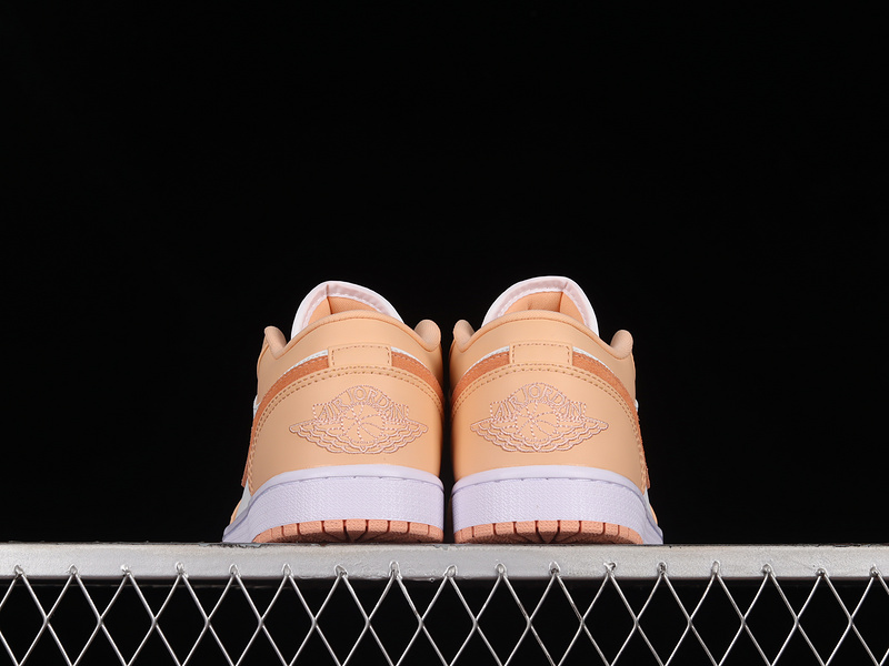 Air Jordan 1 Low Sunset Haze/White/Bright Citrus 3