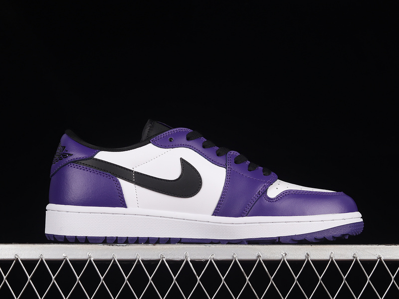 Air Jordan 1 Low Golf White/Court Purple/University Red/Black 29