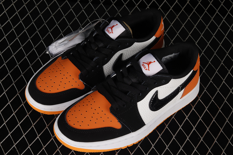 Air Jordan 1 Low Golf Shattered Backboard White/Black/Orange 5