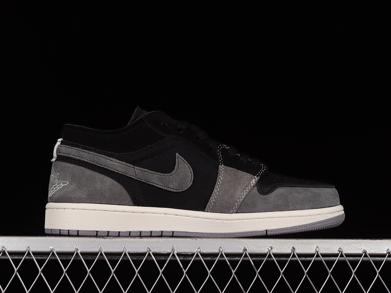 Air Jordan 1 Low Se Craft Inside Out Black/Cement Grey/Light Graphite 23