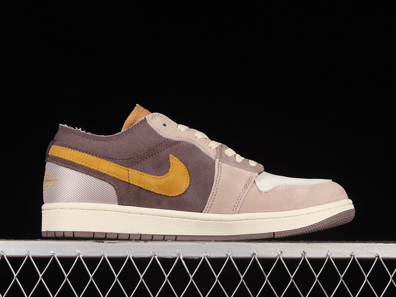 Air Jordan 1 Low Se Craft Taupe Haze/Mint Foam-Celestial Gold-Fossil Stone-Sail 17