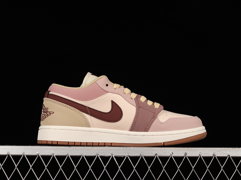 Air Jordan 1 Low Light Pink/White/Khaki 9