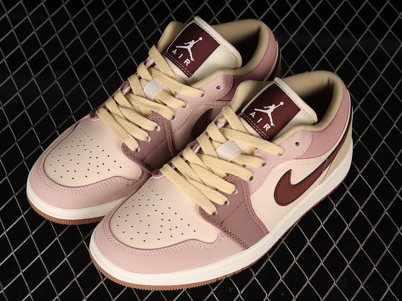 Air Jordan 1 Low Light Pink/White/Khaki 13