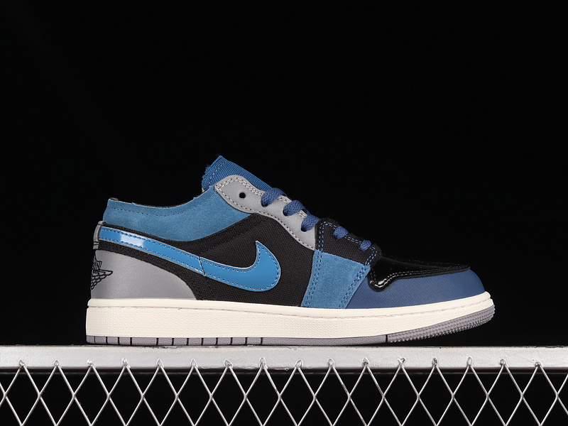 Air Jordan 1 Low Se Craft Inside Out Obsidian/Ashen Slate/French Blue/Sail 9