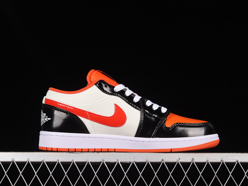 Air Jordan 1 Low Gs Halloween Team Orange/Black-Sail-Iron Grey 9