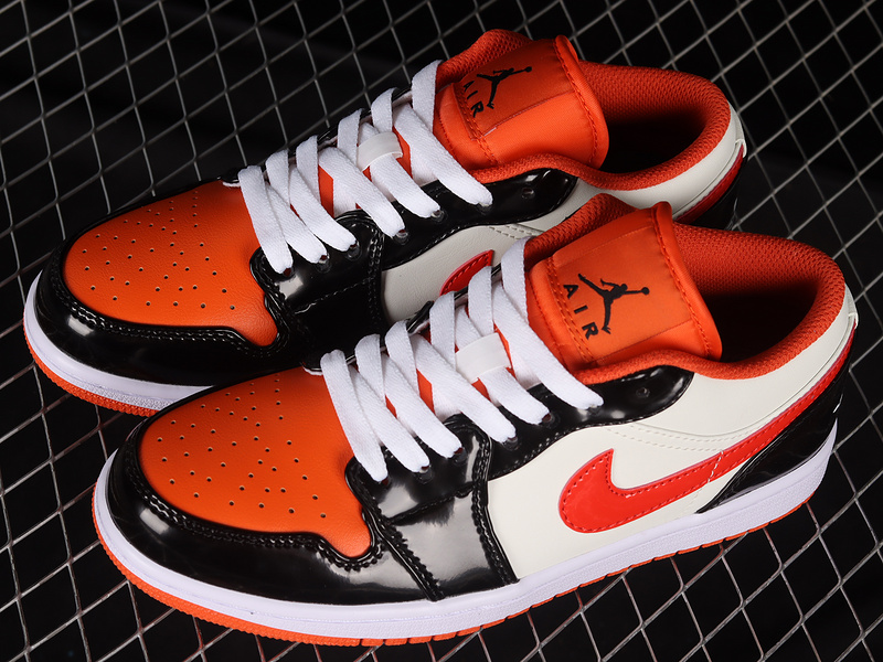 Air Jordan 1 Low Gs Halloween Team Orange/Black-Sail-Iron Grey 11