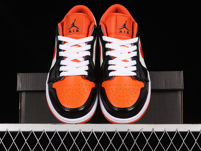 Air Jordan 1 Low Gs Halloween Team Orange/Black-Sail-Iron Grey 15