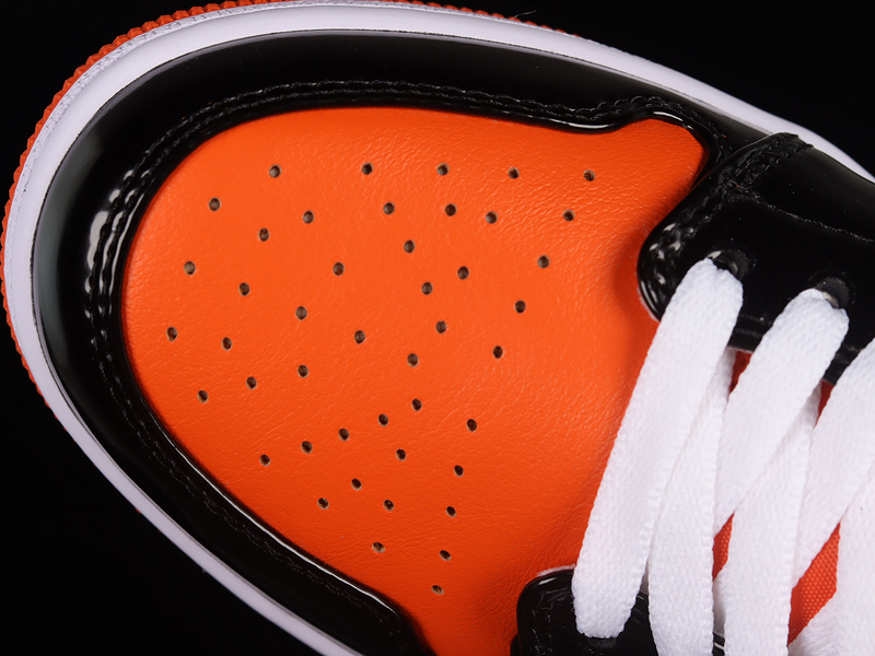 Air Jordan 1 Low Gs Halloween Team Orange/Black-Sail-Iron Grey 21