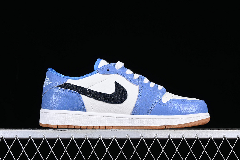 Air Jordan 1 Low White/Black/Blue 7