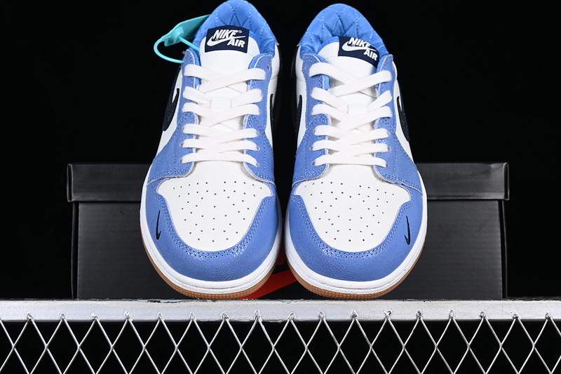 Air Jordan 1 Low White/Black/Blue 11