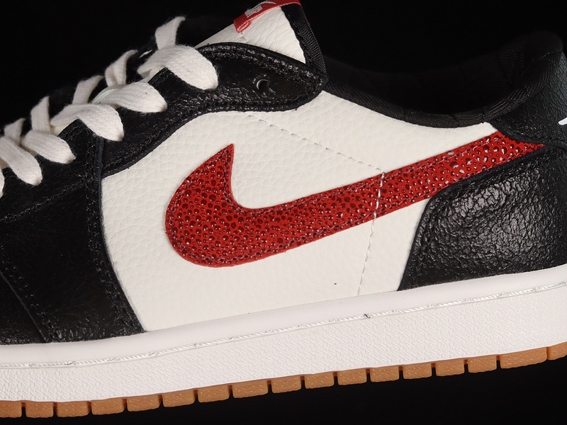 Air Jordan 1 Low Black/White/Red 7