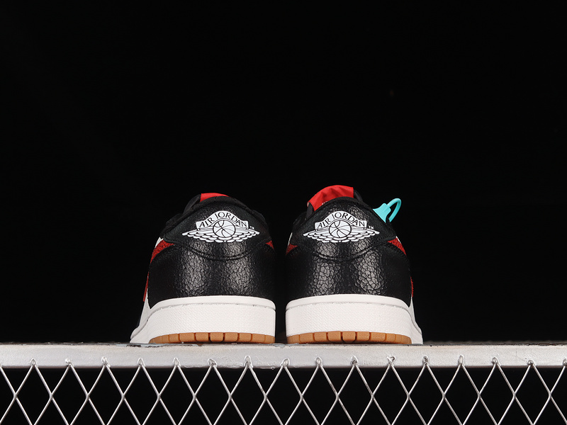 Air Jordan 1 Low Black/White/Red 21