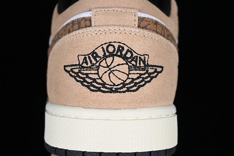 Air Jordan 1 Low Aj1 White/Brown/Black 3