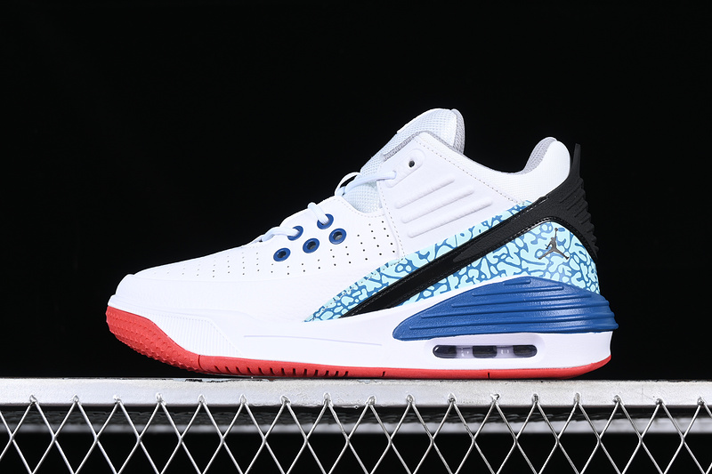 Air Jordan Max Aura 5 White/Blue/Black/Red 15