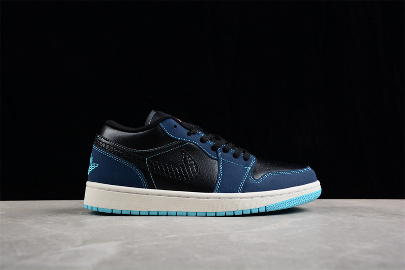 Air Jordan 1 Low Black/Blue/White 17