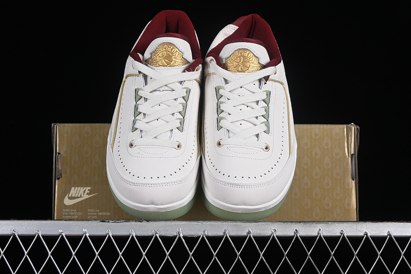 Air Jordan 2 Retro Low Year Of The Dragon White/Red/Grey/Green 29