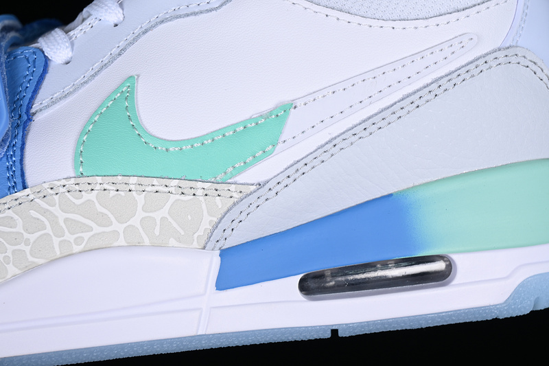 Air Jordan Legacy 312 Low White/Gren/Blue/Gold 9