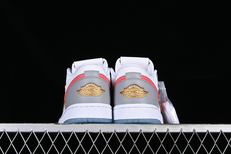 Air Jordan 1 Low Philippines White/Grey/Blue/Red 7