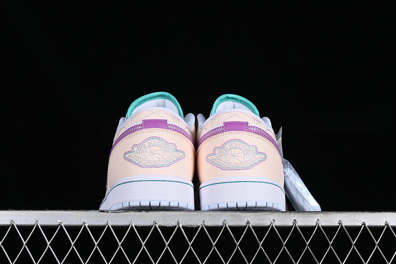 Air Jordan 1 Low White/Blue/Pink/Yellow 25