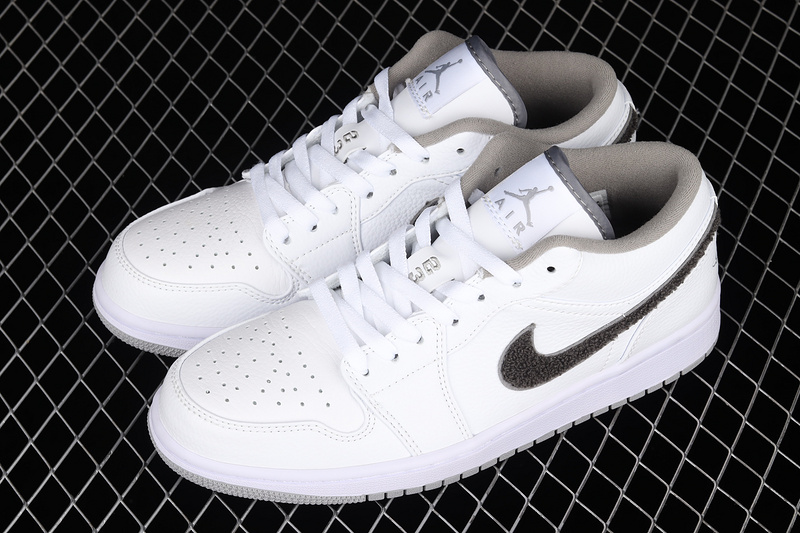 Air Jordan 1 Phat Low White/White/Shadow Grey 19