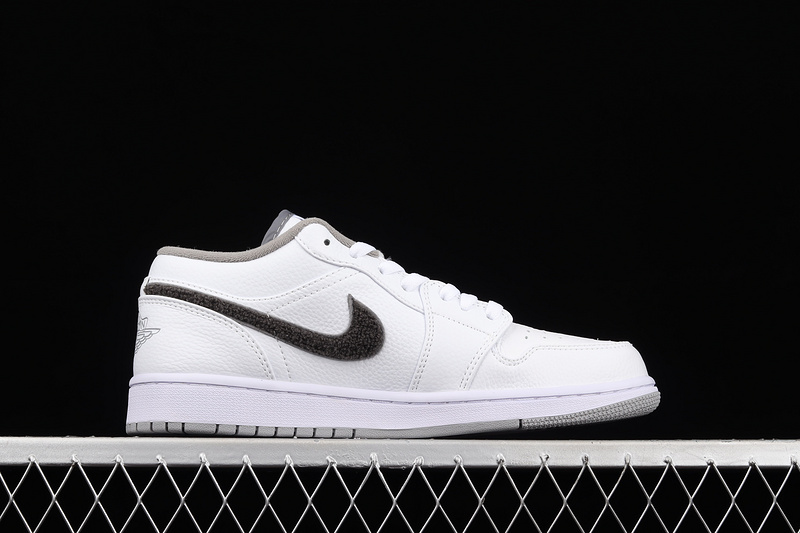 Air Jordan 1 Phat Low White/White/Shadow Grey 23