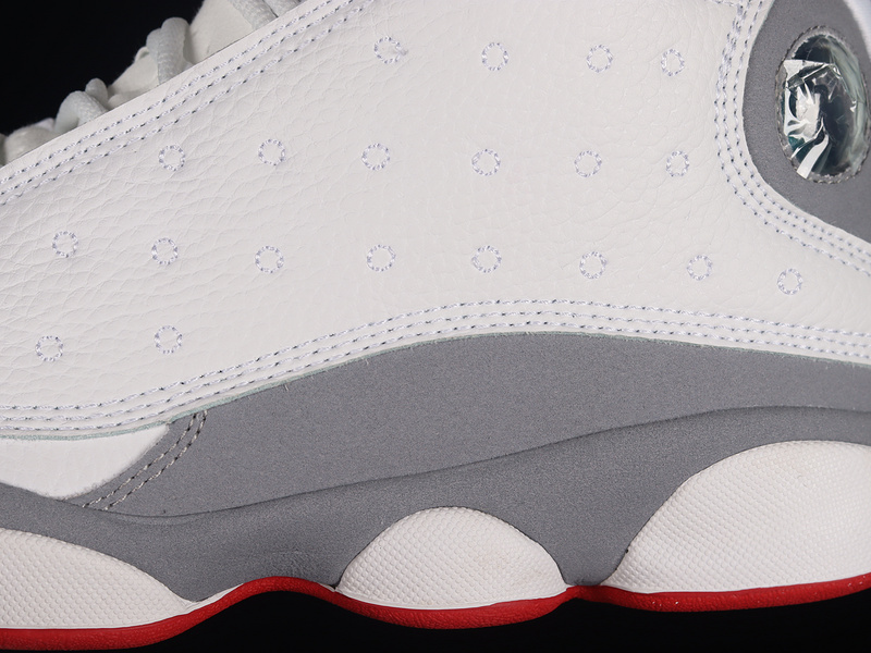 Air Jordan 13 White/True Red-Wolf Grey 25