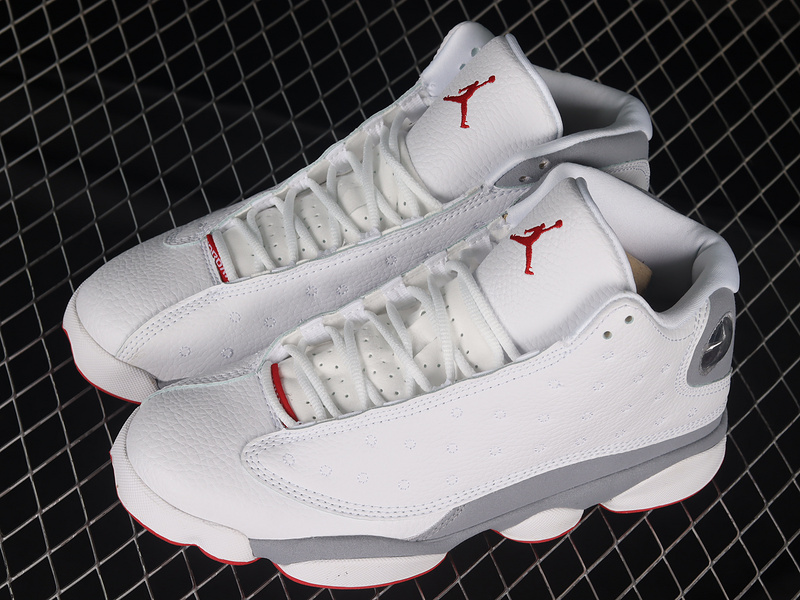 Air Jordan 13 White/True Red-Wolf Grey 27