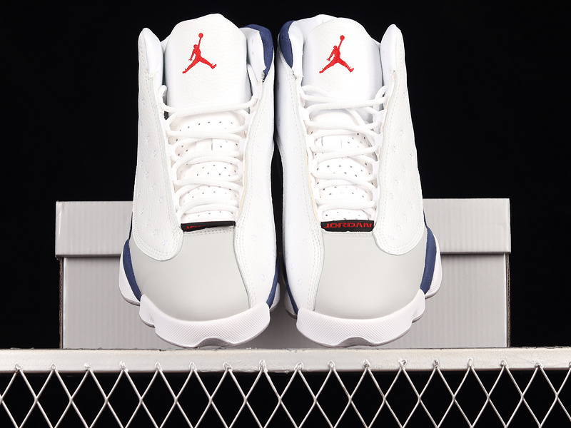 Air Jordan 13 Retro White/Fire Red/French Blue/Light Steel Grey 9