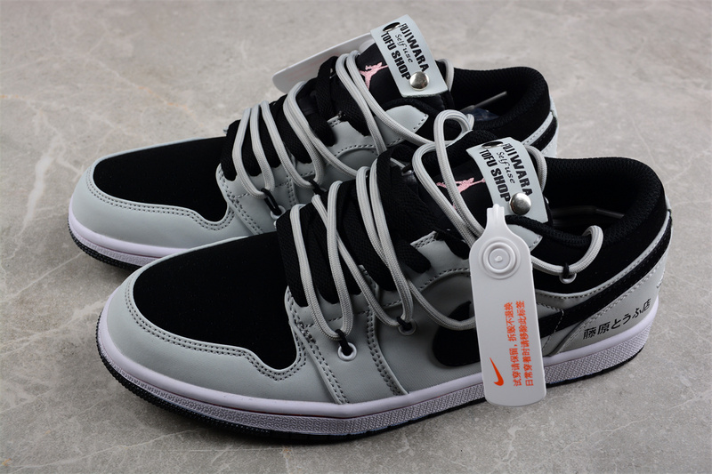 Air Jordan 1 Aj1 Low Black/Grey 9