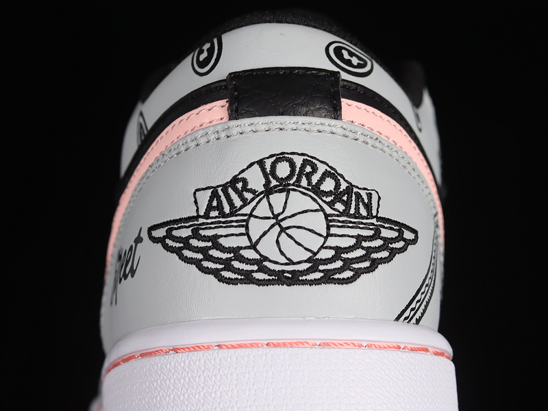 Air Jordan 1 Low Black/Grey-Pink 23