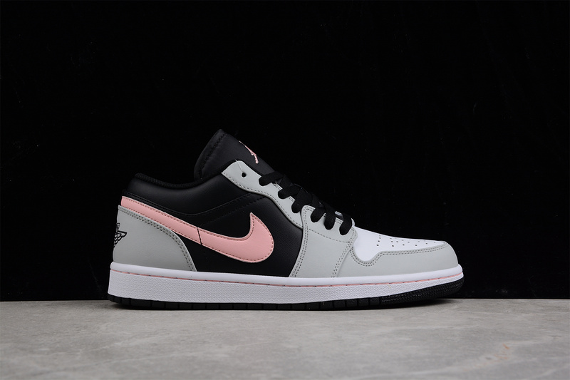 Air Jordan 1 Low Grey/White/Pink 3