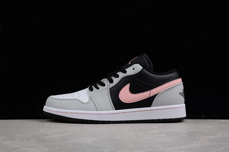 Air Jordan 1 Low Grey/White/Pink 25