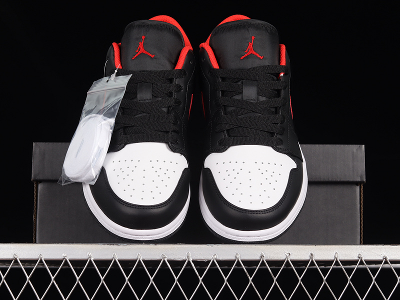 Air Jordan 1 Low White Toe Black/Fire Red-White 17