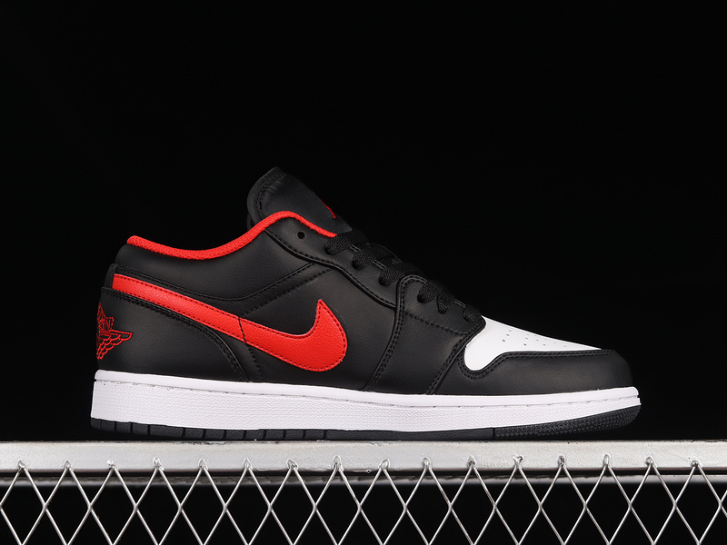 Air Jordan 1 Low White Toe Black/Fire Red-White 29