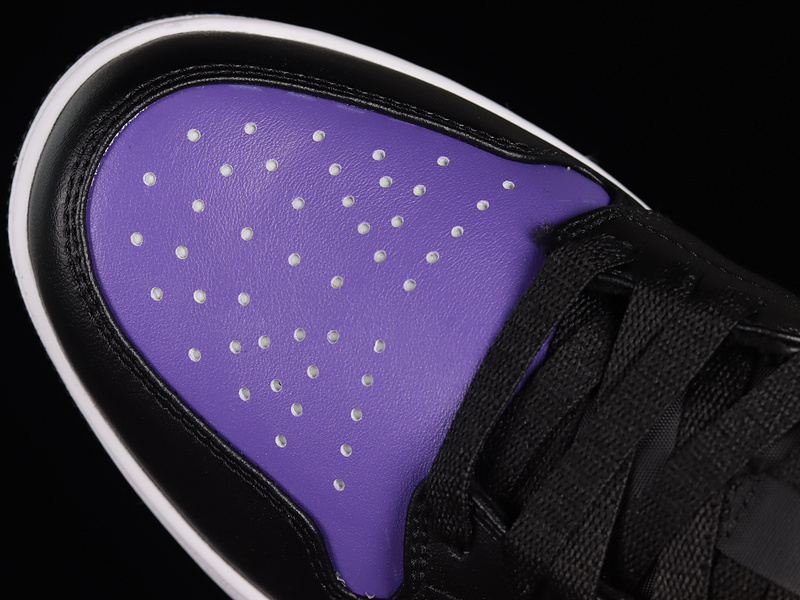 Air Jordan 1 Low Black/Dark Concord-Taxi 13