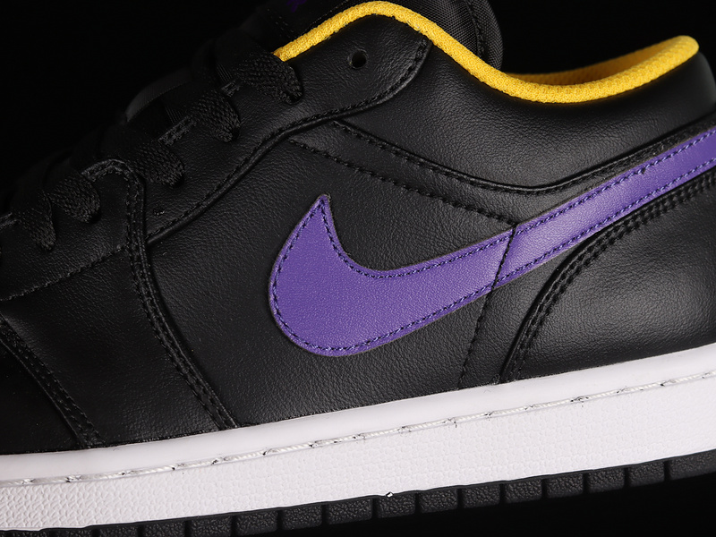 Air Jordan 1 Low Black/Dark Concord-Taxi 15