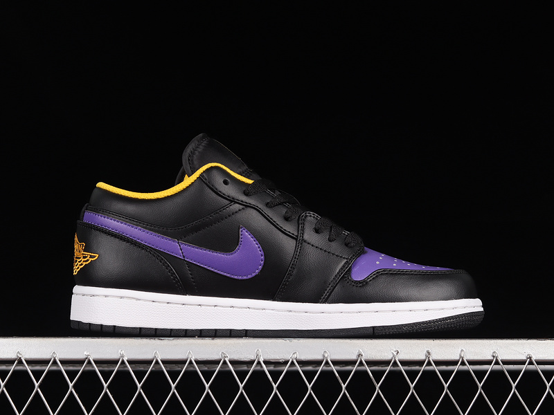 Air Jordan 1 Low Black/Dark Concord-Taxi 21