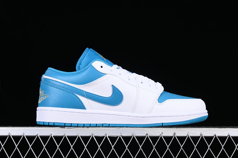 Air Jordan 1 Low Aquatone/Celestial Gold/White 27