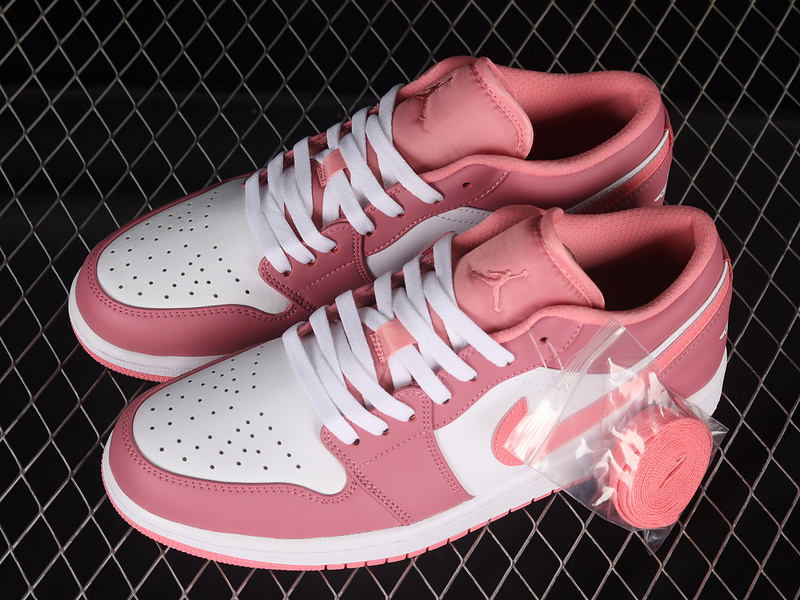 Air Jordan 1 Low White/Desert Berry/Pink 19