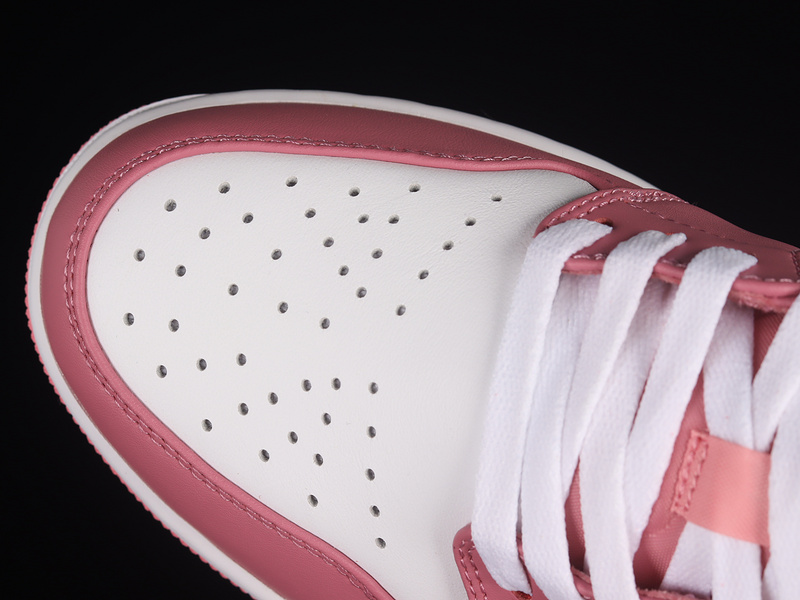 Air Jordan 1 Low White/Desert Berry/Pink 23