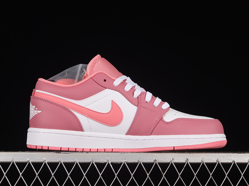 Air Jordan 1 Low White/Desert Berry/Pink 29