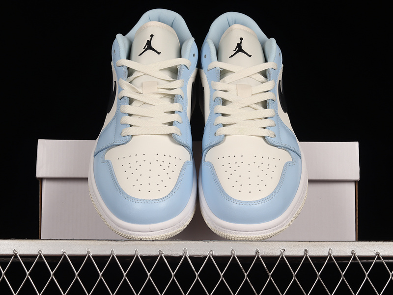 Air Jordan 1 Low Gs Ice Blue/Black/Sail/White 13