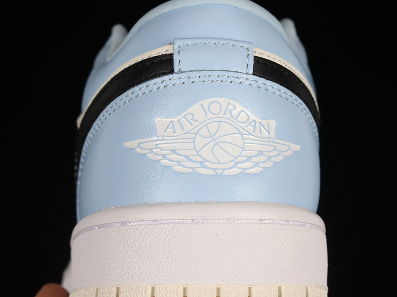 Air Jordan 1 Low Gs Ice Blue/Black/Sail/White 17