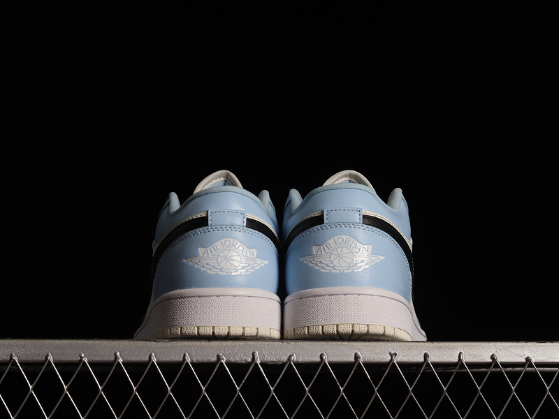 Air Jordan 1 Low Gs Ice Blue/Black/Sail/White 21