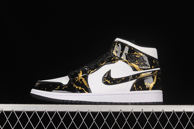 Air Jordan 1 Mid White/Tropical Twist/Black 3